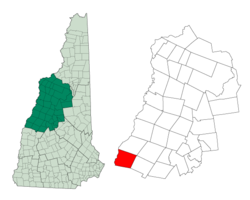 Location in Grafton County, New Hampshire