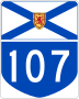 Highway 107 marker