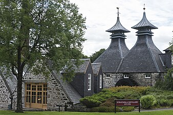 Strathisla distillery, Moray, founded 1786, with 'pagoda' ventilators c. 1872