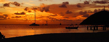 Atardecer en Los Roques.