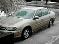 Car after an ice storm hit central Iowa in 2007.