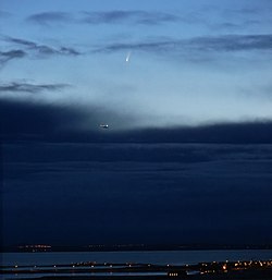 Comet C/2006 P1 over Iceland