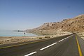 Israeli highway beside the Dead Sea