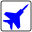 File:Fighter-jet-blue-icon.svg