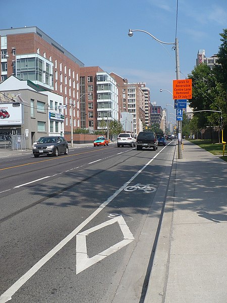 File:Jarvis St bike lane.JPG