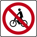 SR-30: Prohibida la circulación de bicicletas