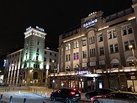 The Casino Helsinki at night in Helsinki, Finland