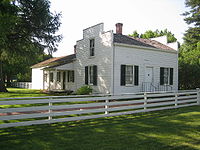 The John Deere House in Grand Detour, Illinois, built 1836