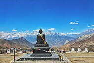 Buddha overlooking valley