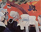 Paul Gauguin (1888), Vision after the Sermon showing the episode envisioned by Breton villagers.