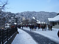 The Ridge, covered in snow