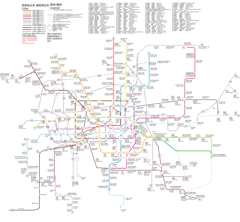 Shanghai Metro Plan (2008-2020)