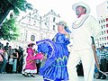 Traditional dance in the main square