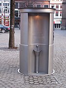 Dutch retractable street urinal, in The Hague