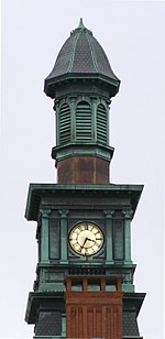 Town hall's Victorian-era clock tower