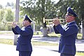 Members of Russian military bands on Air Force Day in 2020.