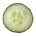 An English cucumber.