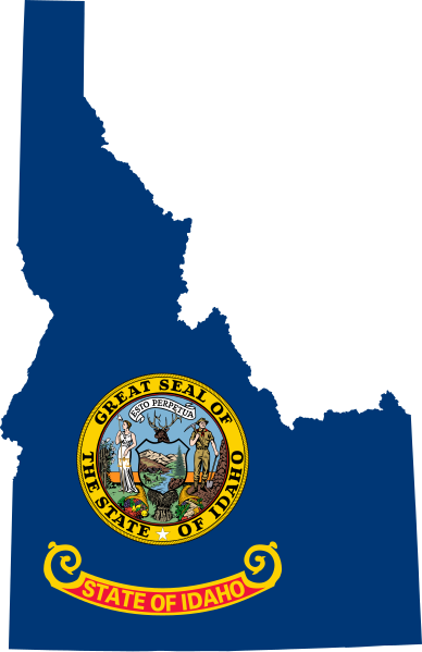 File:Flag-map of Idaho.svg