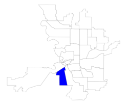 Location within the city of Spokane