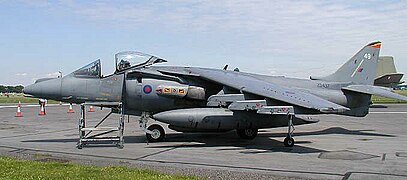 Harrier GR.7A with small low visibility roundels and fin flash.