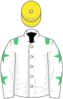 White, Emerald Green epaulets and stars on sleeves, Yellow cap