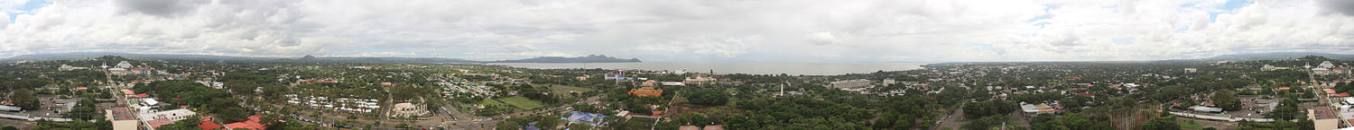 Panoramic view of Managua.