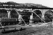 Construction of the Schwebebahn, 1900