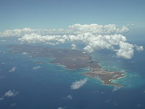 Vieques from the air, looking west