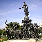 Le triomphe de la République (The Triumph of the Republic) by Aimé-Jules Dalou (1899), on the Place de la Nation, Paris.