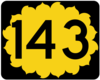 K-143 highway sign