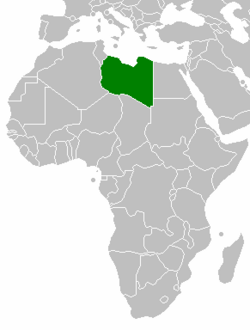 Location of Libya