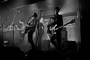 Performing in Glasgow's Oran Mor in 2009. Photo by Michael Gallacher.