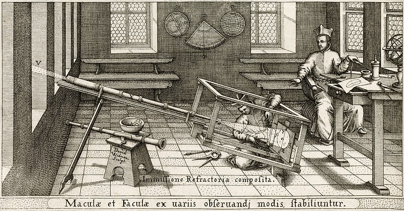 File:Scheiner Viewing Sunspots 1625.jpg