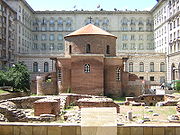 The St. George Rotunda; some remains of Serdica can be seen in the foreground