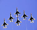 USAF Thunderbirds flying the F-16