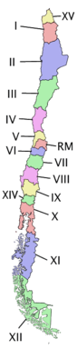 The regions of Chile