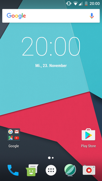 File:CyanogenMod 14 homescreen german.png