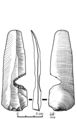 Notch in the proximal zone of the blade, just before the microburin flection