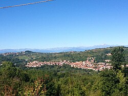 Landscape of San Michele Mondovì (Italy)