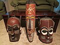 Image 8Bakongo masks from the Kongo Central. In traditional African religions, masks play an important part in many ritual ceremonies. Credit: Ndoto ya Afrika For more about this picture, see Practices and rituals in traditional African religions, Traditional African masks, African art and African sculpture.