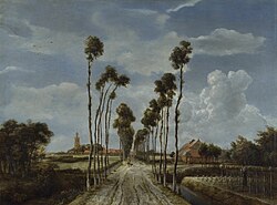 The Avenue at Middelharnis by Meindert Hobbema, 1689