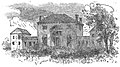 Pre-1874 engraving of Tudor Place.