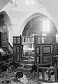 The synagogue in the aftermath of the 1929 riots. (Photo: US Library of Congress archives.)