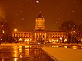 The Legislature at night