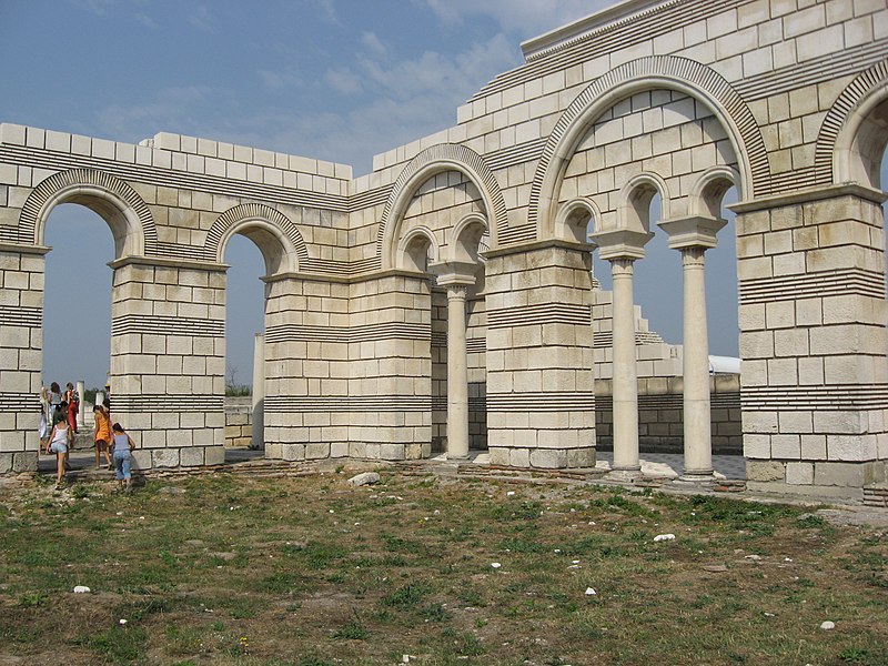 File:Old Basilica in Pliska.jpg