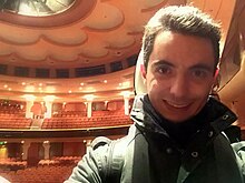 Stéphane Tétreault after a performance at the Brighton Dome with the London Philharmonic Orchestra