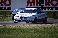 Mattias Andersson driving a 156 at the Mantorp round of the 2009 Swedish Touring Car Championship