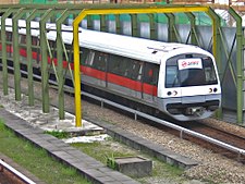 One of SMRT Trains' C751Bs in the system