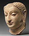 Head of Buddha, from Hadda, Afghanistan, c. 5th–6th century. Metropolitan Museum of Art.[426]