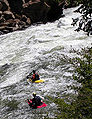 Whitewater kayaking on the Arkansas River